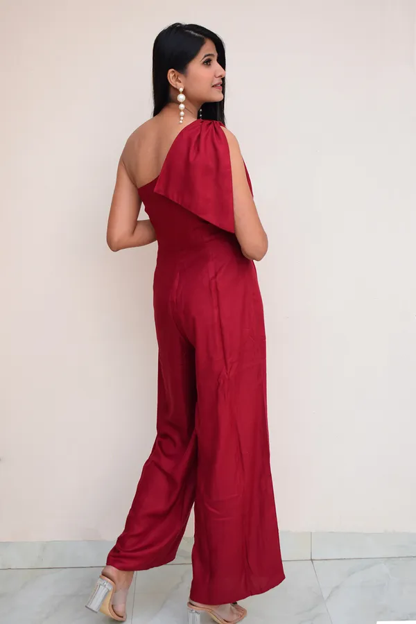 Maroon_Blended_Fabric__Ashley_Jumpsuit_For_Women