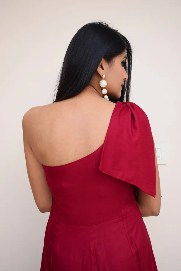 Maroon_Blended_Fabric__Ashley_Jumpsuit_For_Women