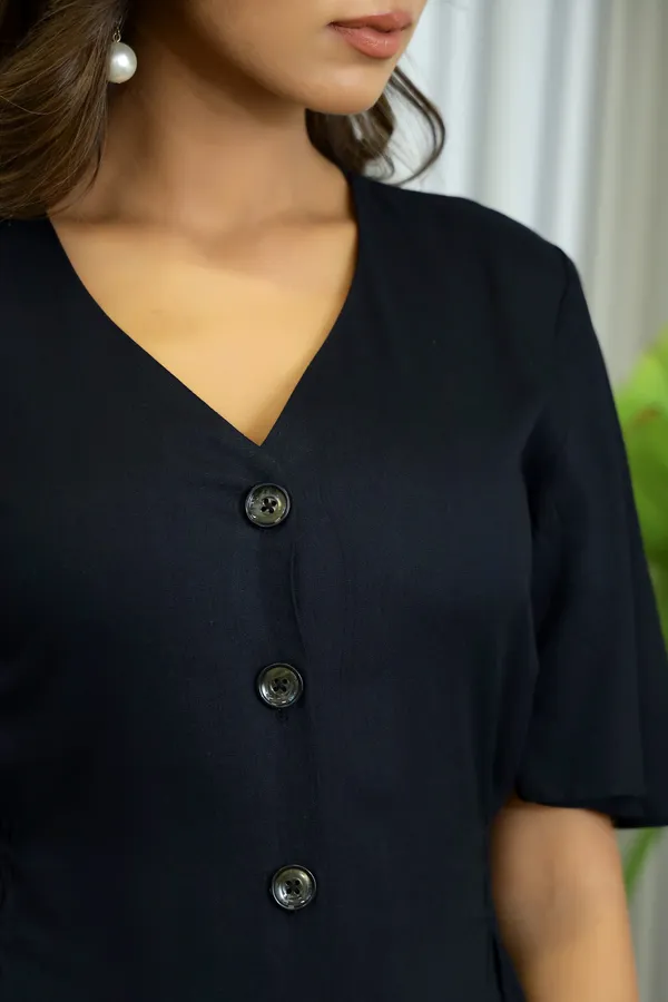 Black_Rayon_Aura_Button_Down_Dress_For_Women