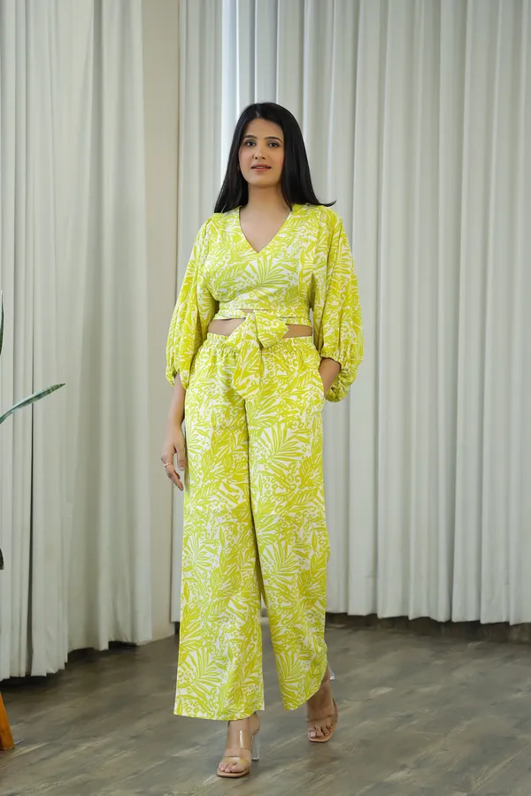 Lemon_Green_Crepe_Indy_Co-Ord_Set_For_Women
