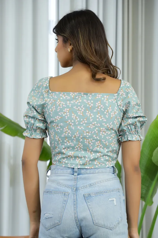 Green_Cotton_Hawai_Crop_Top_For_Women