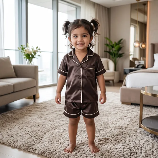 Brown_Satin_Shorts_Night_Suit