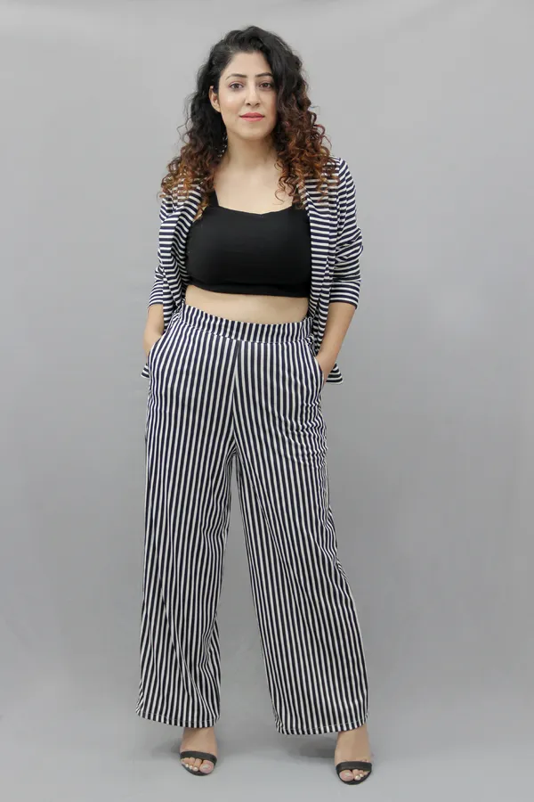 Black_&_White_Imported_Lycra_Regular_Fit_Blazer_&_Pant_Set_For_Women_&_Girls