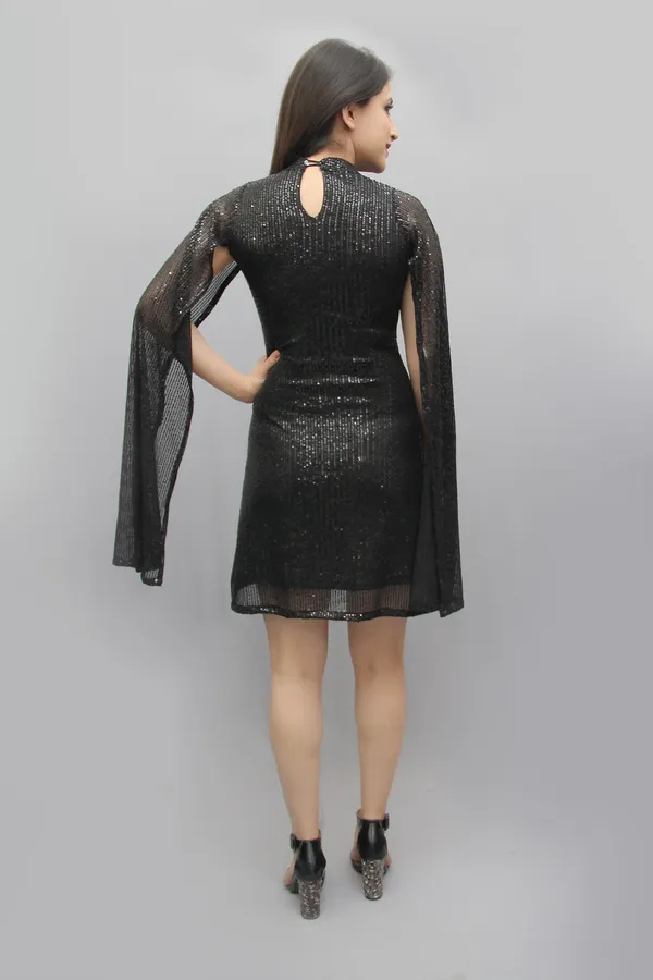 Women_Bodycon_Black_Above_Knee/Mid_Thigh_Length_Dress