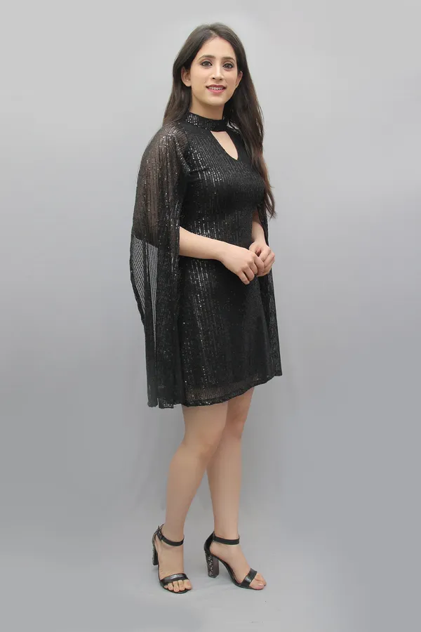 Women_Bodycon_Black_Above_Knee/Mid_Thigh_Length_Dress