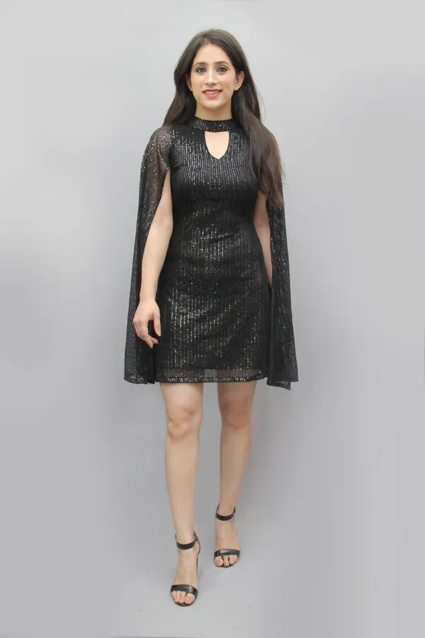 Women_Bodycon_Black_Above_Knee/Mid_Thigh_Length_Dress