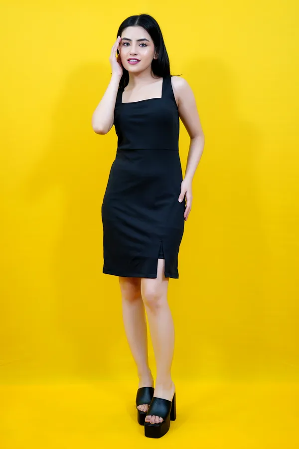 Dark_Blue_Lycra_Blend_Square_Neck_Sleeveless_Knee_Length_Bodycon_Dress_For_Women
