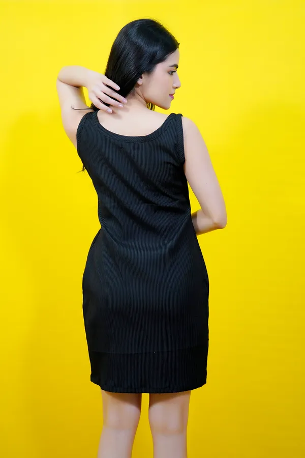 Black_Lycra_Blend_Round_Neck_Sleeveless_Above_Knee_Bodycon_Dress_For_Women