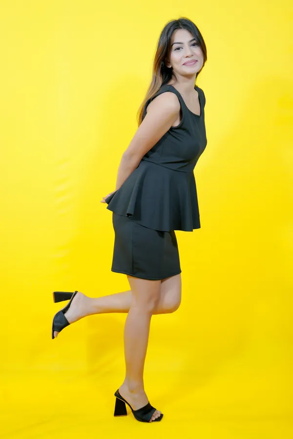 Solid_Black_Lycra_Blend_Round_Neck_Sleeveless_Above_Knee_Peplum_Dress_For_Women