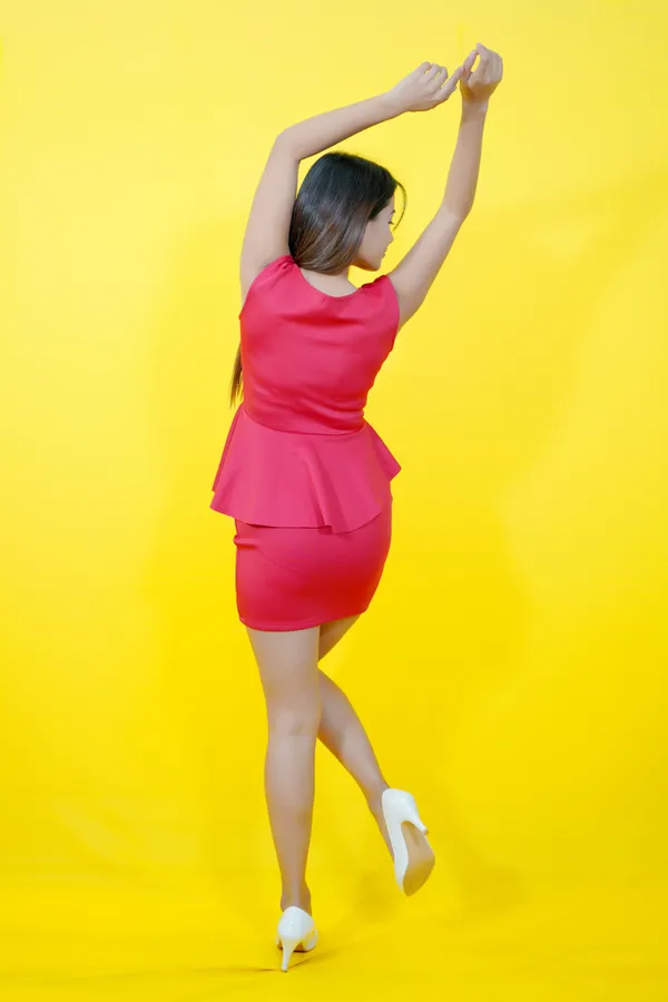 Red_Lycra_Blend_Round_Neck_Sleeveless_Above_Knee_Peplum_Dress_For_Women