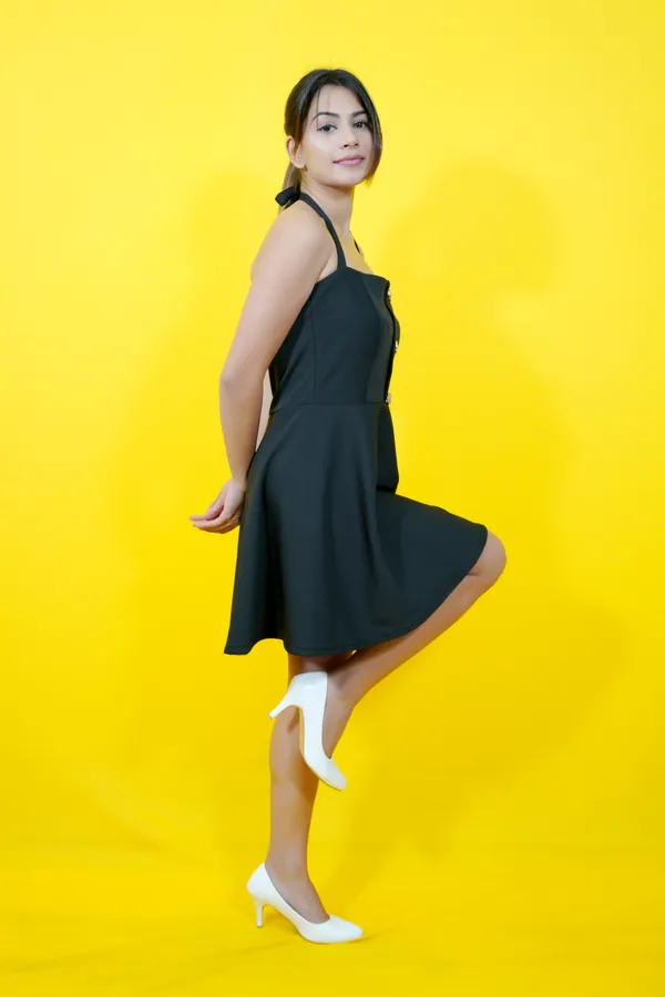 Black_Lycra_Blend_Halter_Neck_Sleeveless_Above_Knee_Fit_And_Flare_Dress_For_Women