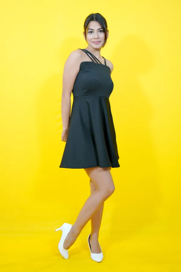 Dark_Green_Lycra_Blend_Asymmetric_Neck_Sleeveless_Above_Knee_Fit_And_Flare_Dress_For_Women