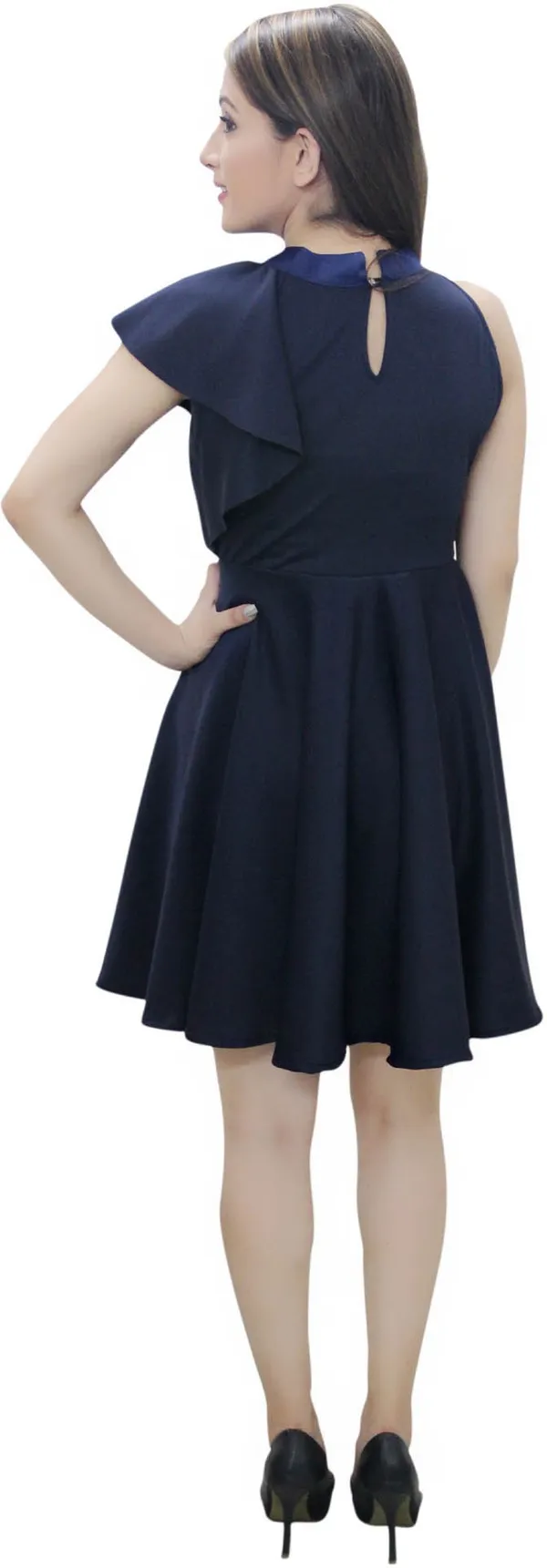 Dark_Blue_Lycra_Blend_Round_Neck_Sleeveless_Knee_Length_Skater_Dress_For_Women