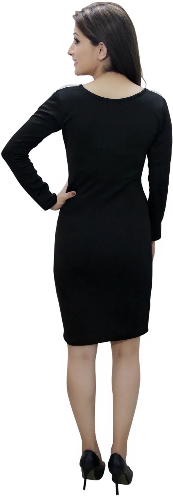 Multicolor_Lycra_Blend_Full_Sleeve_Knee_Length_Bodycon_Dress_For_Women