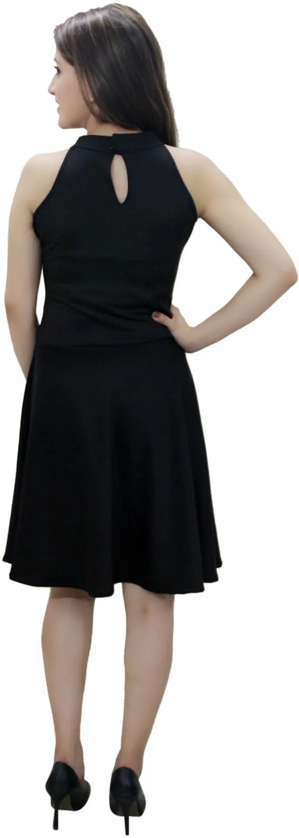 Black_Lycra_Blend_Round_Neck_Sleeveless_Knee_Length_Skater_Dress_For_Women