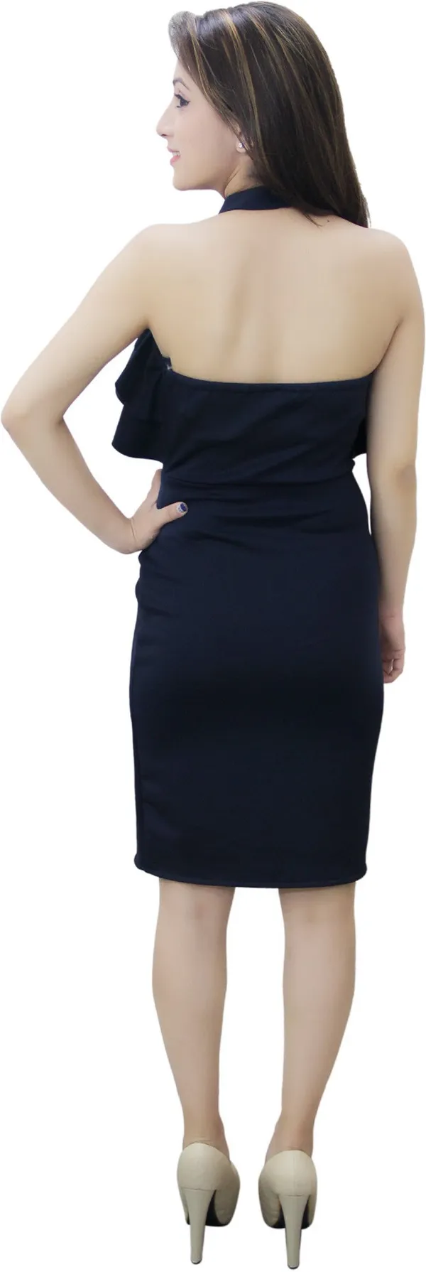 Blue_Lycra_Blend_Halter_Neck_Sleeveless_Knee_Length_Bodycon_Dress_For_Women