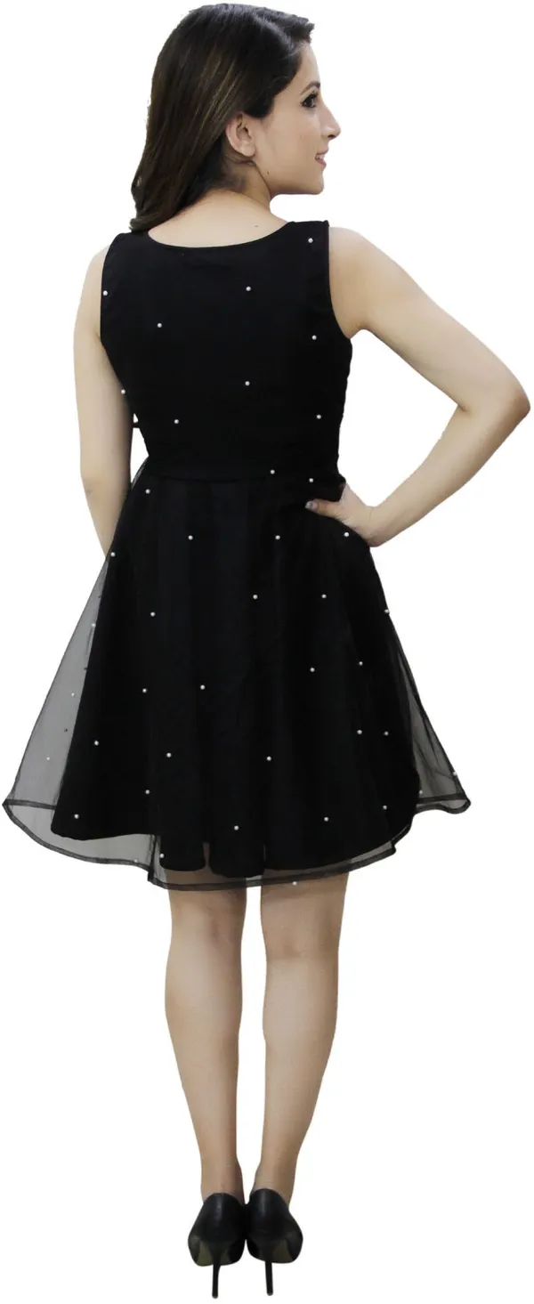 Black_Lycra_Blend_Round_Neck_Sleeveless_Above_Knee_Fit_And_Flare_Dress_For_Women