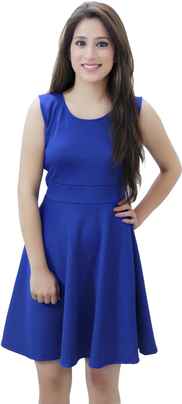 Dark_Blue_Lycra_Blend_U_Neck_Sleeveless_Above_Knee_Fit_And_Flare_Dress_For_Women