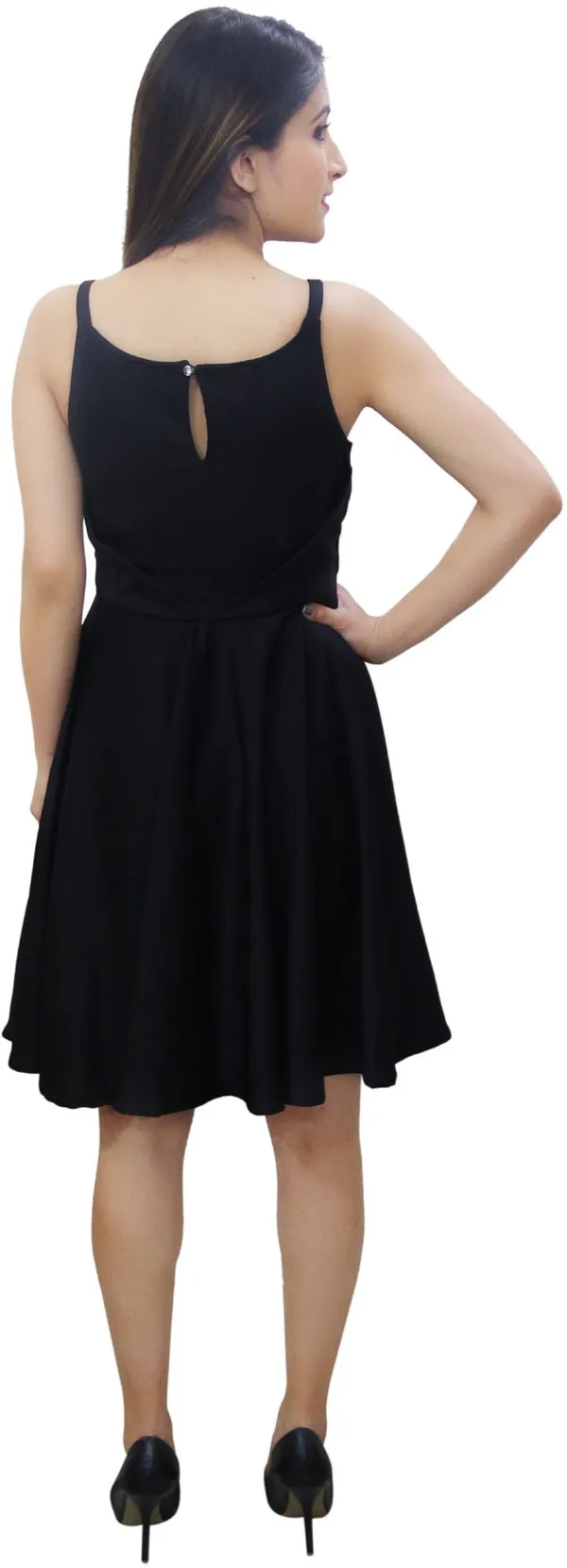 Black_Lycra_Blend_U_Neck_Sleeveless_Knee_Length_Skater_Dress_For_Women