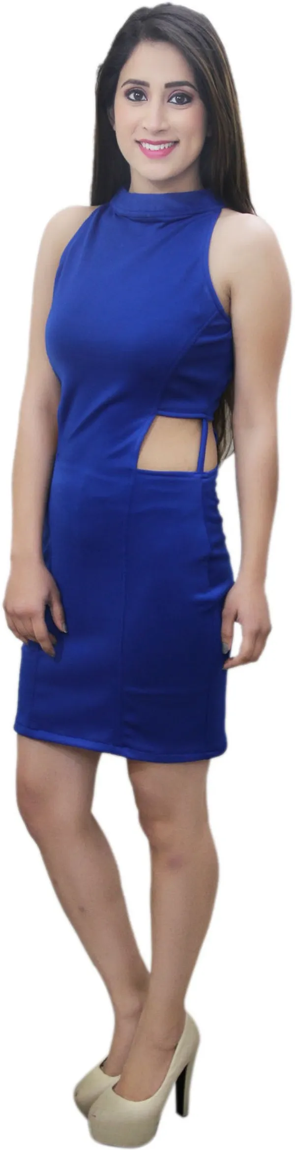 Blue_Lycra_Blend_Round_Neck_Sleeveless_Above_Knee_Bodycon_Dress_For_Women
