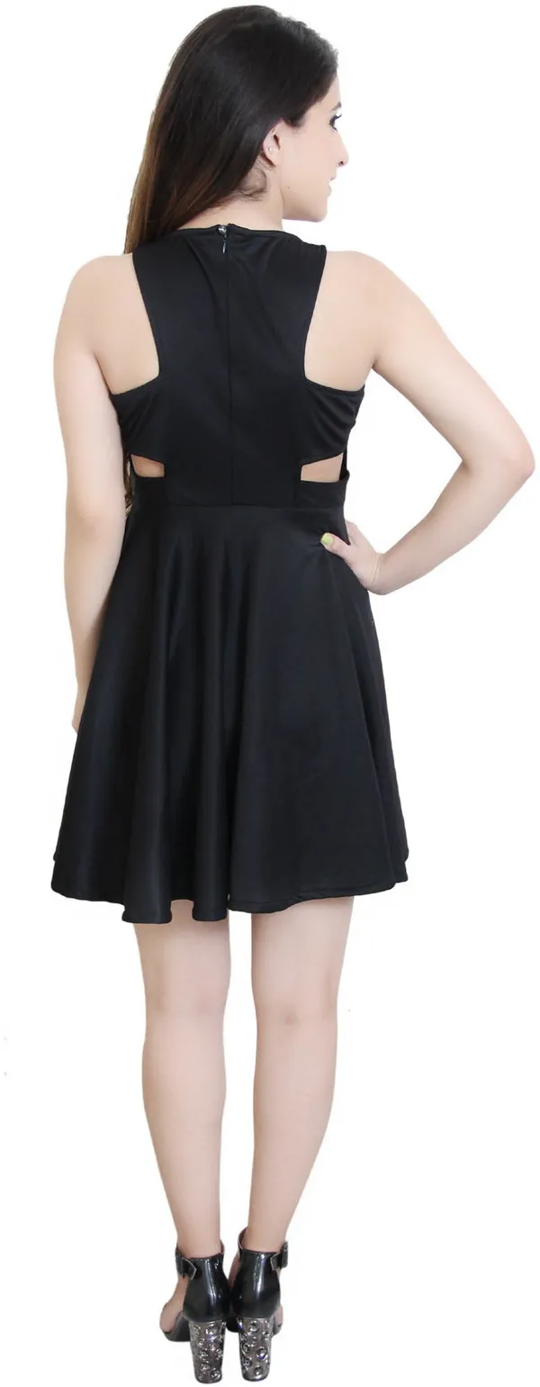 Black_Lycra_Blend_Round_Neck_Sleeveless_Above_Knee_Fit_And_Flare_Dress_For_Women