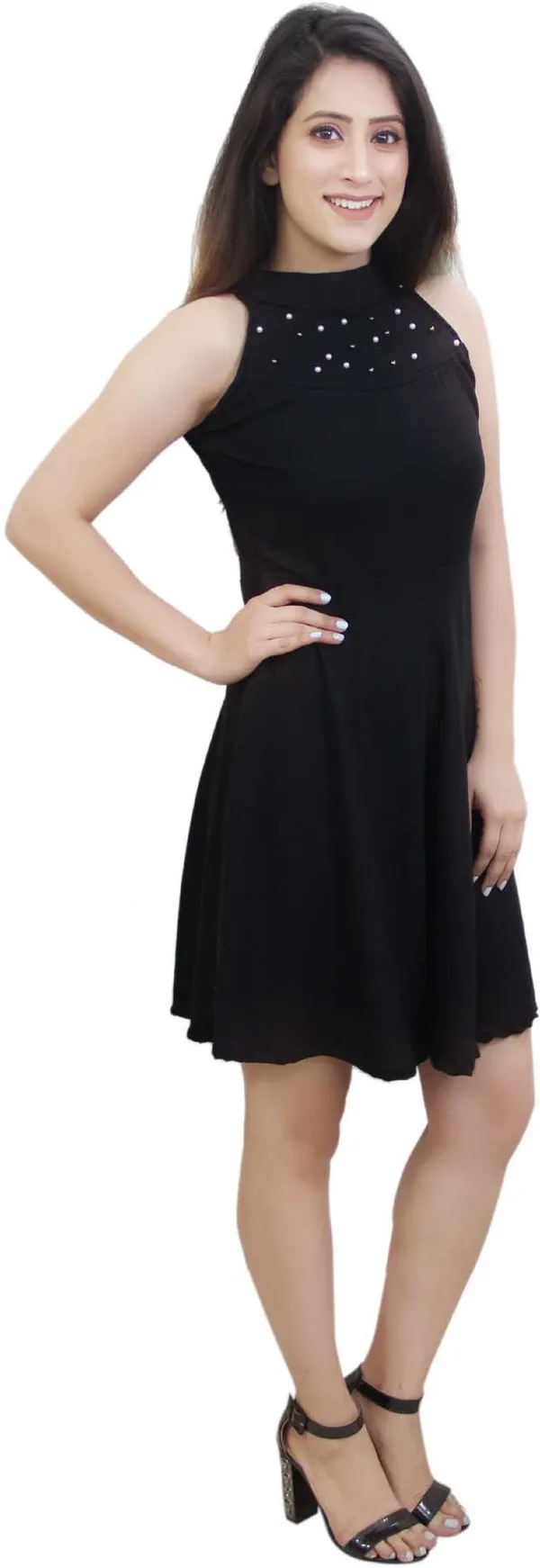 Black_Lycra_Blend_Sleeveless_Above_Knee_Skater_Dress_For_Women