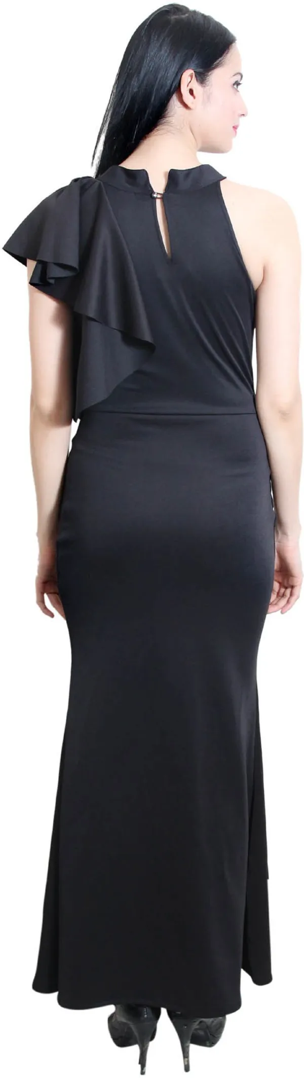 Black_Lycra_Blend_Round_Neck_Sleeveless_Full_Length_Bodycon_Dress_For_Women