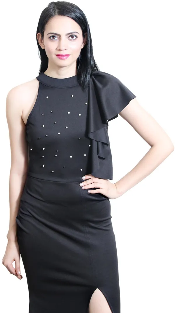 Black_Lycra_Blend_Round_Neck_Sleeveless_Full_Length_Bodycon_Dress_For_Women