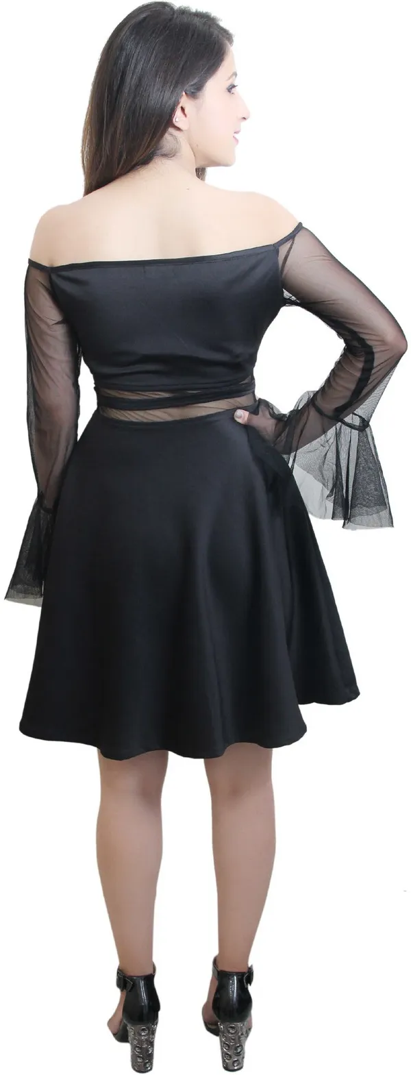Black_Lycra_Blend_Off_Shoulder_Full_Sleeve_Knee_Length_Fit_And_Flare_Dress_For_Women