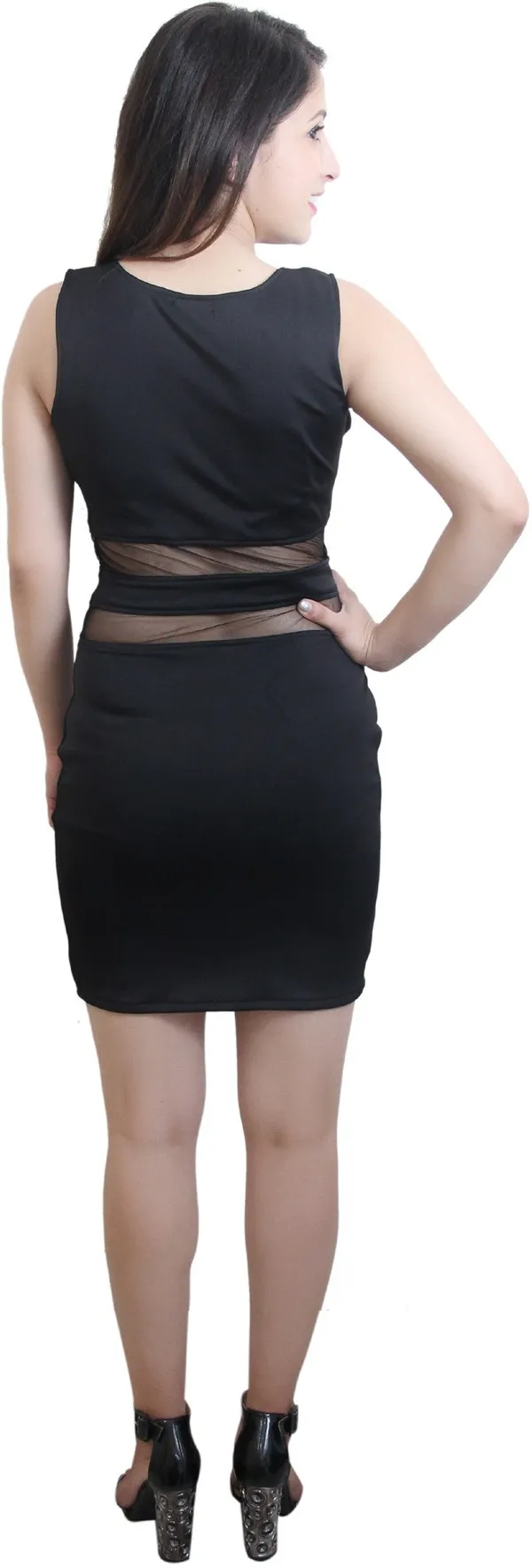 Black_Lycra_Blend_Round_Neck_Sleeveless_Above_Knee_Sheath_Dress_For_Women