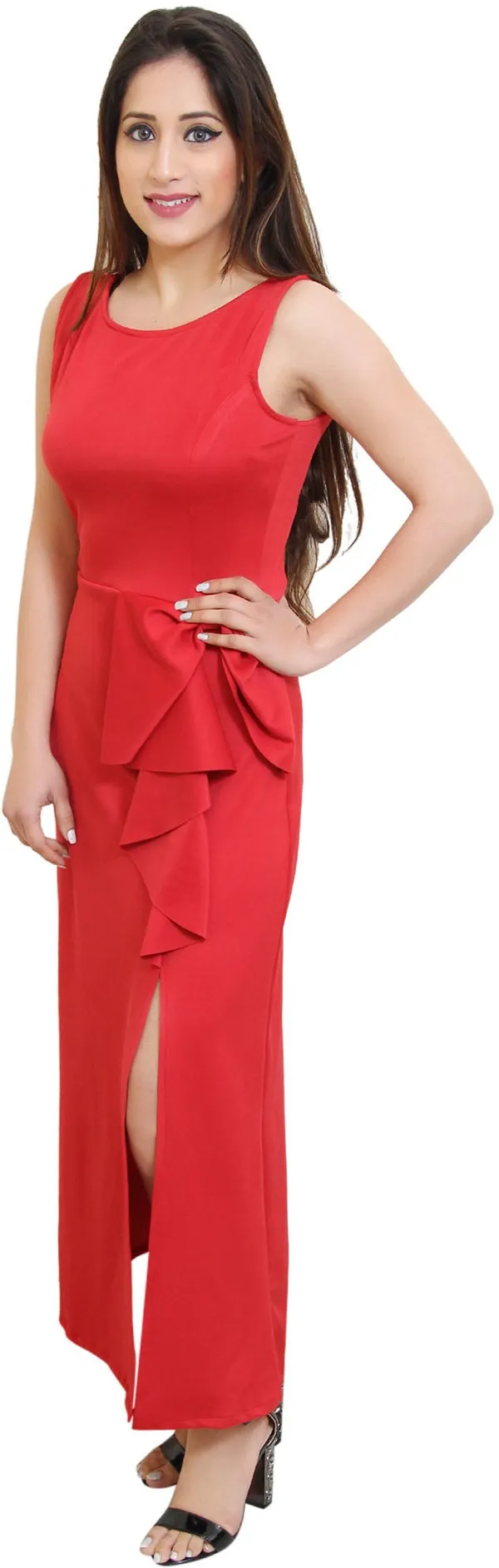 Red_Lycra_Blend_Round_Neck_Sleeveless_Full_Length_Sheath_Dress_For_Women