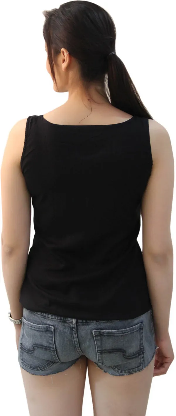 Black_Casual_Sleeveless_Solid_Tops_For_Women