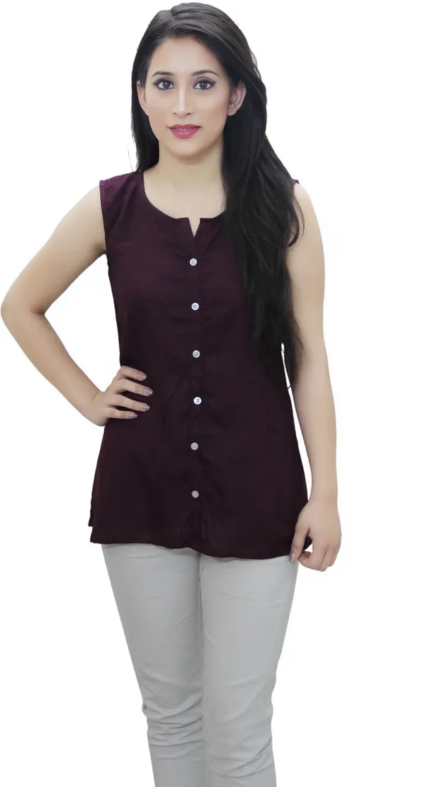 Purple_Casual_Sleeveless_Solid_Tops_For_Women