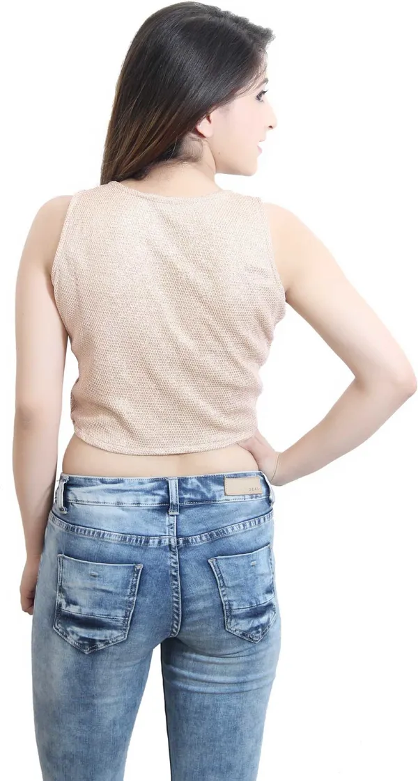 Golden_Casual_Sleeveless_Self_Design_Tops_For_Women