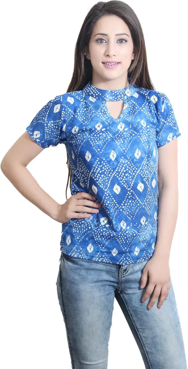 Blue_and_White_Casual_Regular_Sleeve_Printed_Tops_For_Women