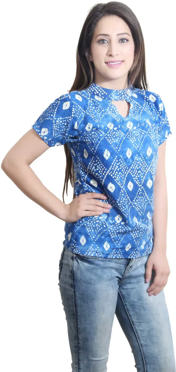 Blue_and_White_Casual_Regular_Sleeve_Printed_Tops_For_Women