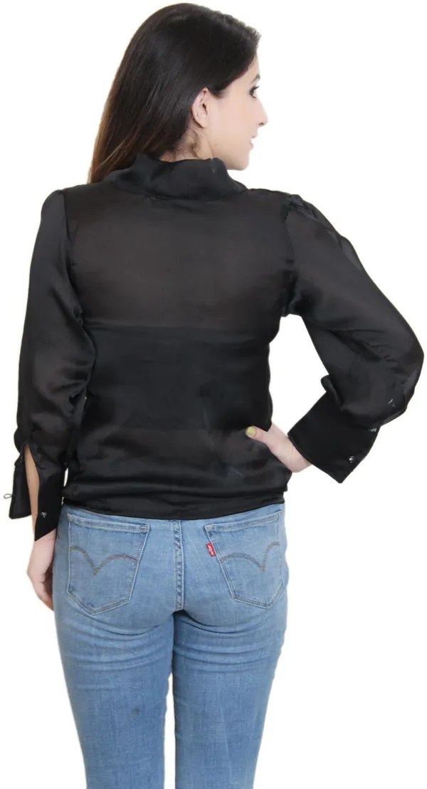 Black_Party_Full_Sleeve_Solid_Tops_For_Women