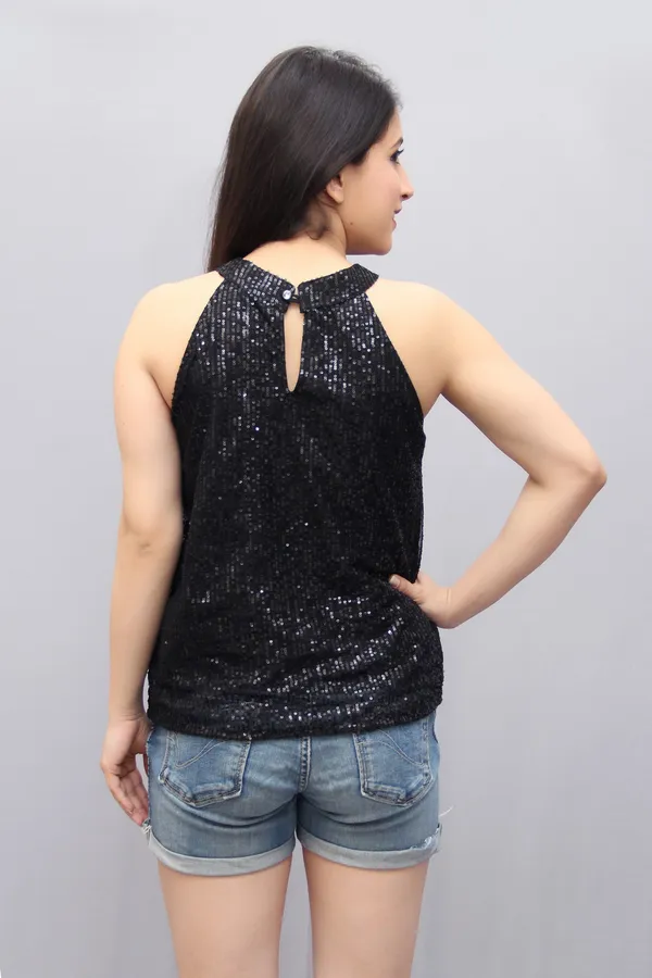 Black_Party_Embellished_Tops_For_Women
