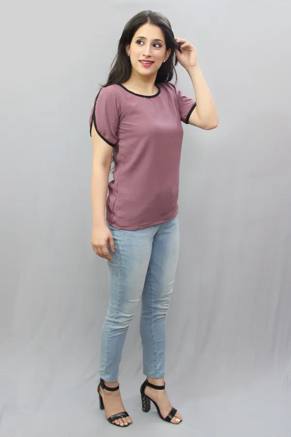 Purple_Casual_Solid_Tops_For_Women