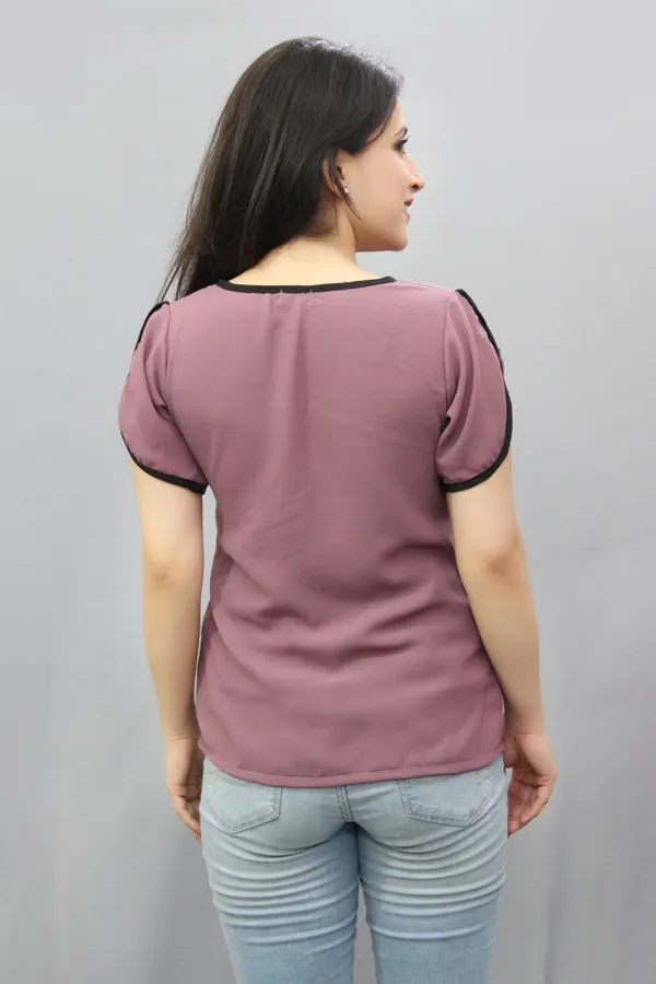 Purple_Casual_Solid_Tops_For_Women