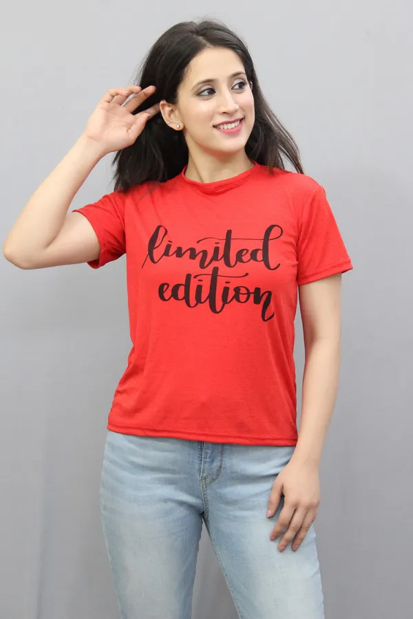 Red_Cotton_Blend_Printed_Short_Sleeve_Round_Neck_Regular_Fit_T-Shirt_For_Women