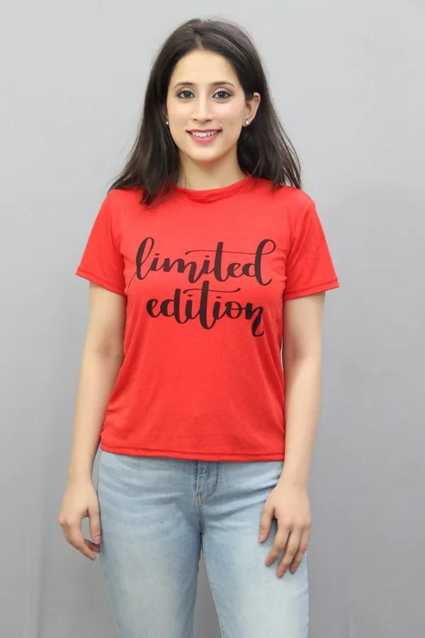 Red_Cotton_Blend_Printed_Short_Sleeve_Round_Neck_Regular_Fit_T-Shirt_For_Women