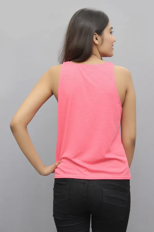 Peach_Casual_Printed_Tops_For_Women