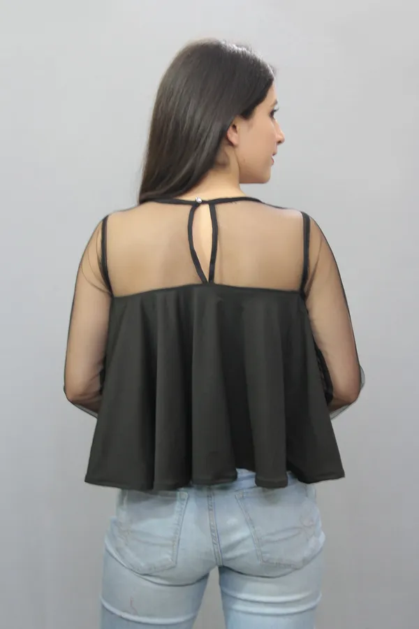 Black_Casual_Solid_Tops_For_Women