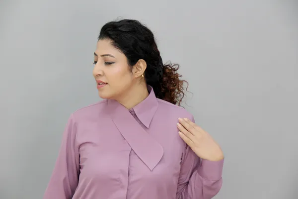 Purple_Georgette_Full_Sleeve_Solid_Hip_Length_Regular_Fit_Shirt_For_Women