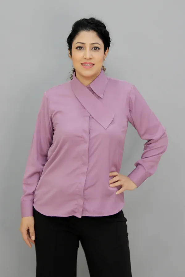 Purple_Georgette_Full_Sleeve_Solid_Hip_Length_Regular_Fit_Shirt_For_Women