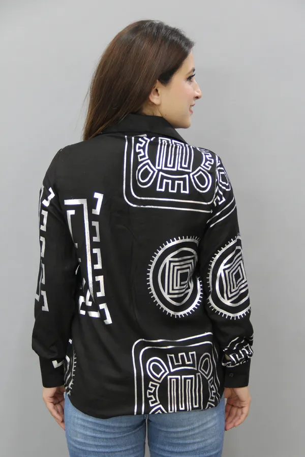 Black_&_White_Viscose_Rayon_Full_Sleeve_Printed_Hip_Length_Regular_Fit_Shirt_For_Women
