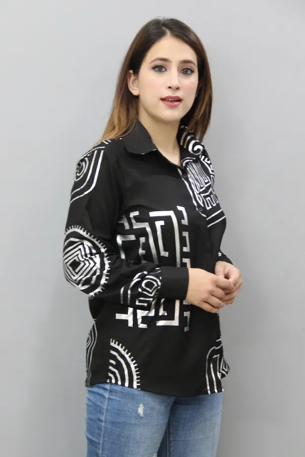 Black_&_White_Viscose_Rayon_Full_Sleeve_Printed_Hip_Length_Regular_Fit_Shirt_For_Women
