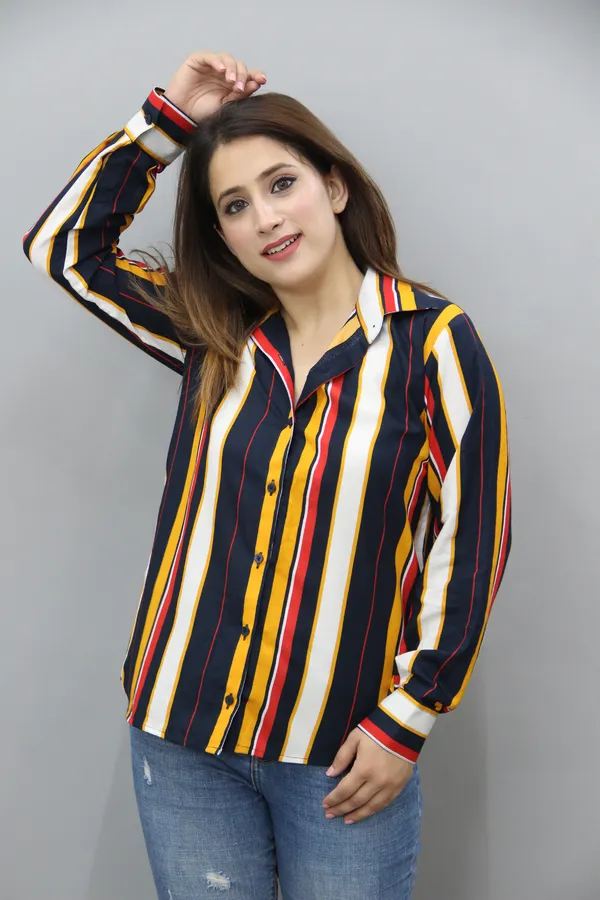 Women_Regular_Fit_Striped_Spread_Collar_Casual_Shirt