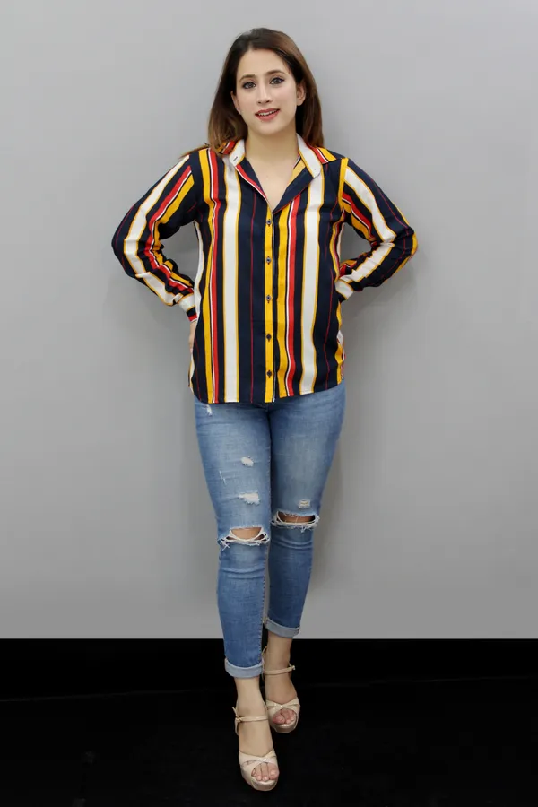 Women_Regular_Fit_Striped_Spread_Collar_Casual_Shirt